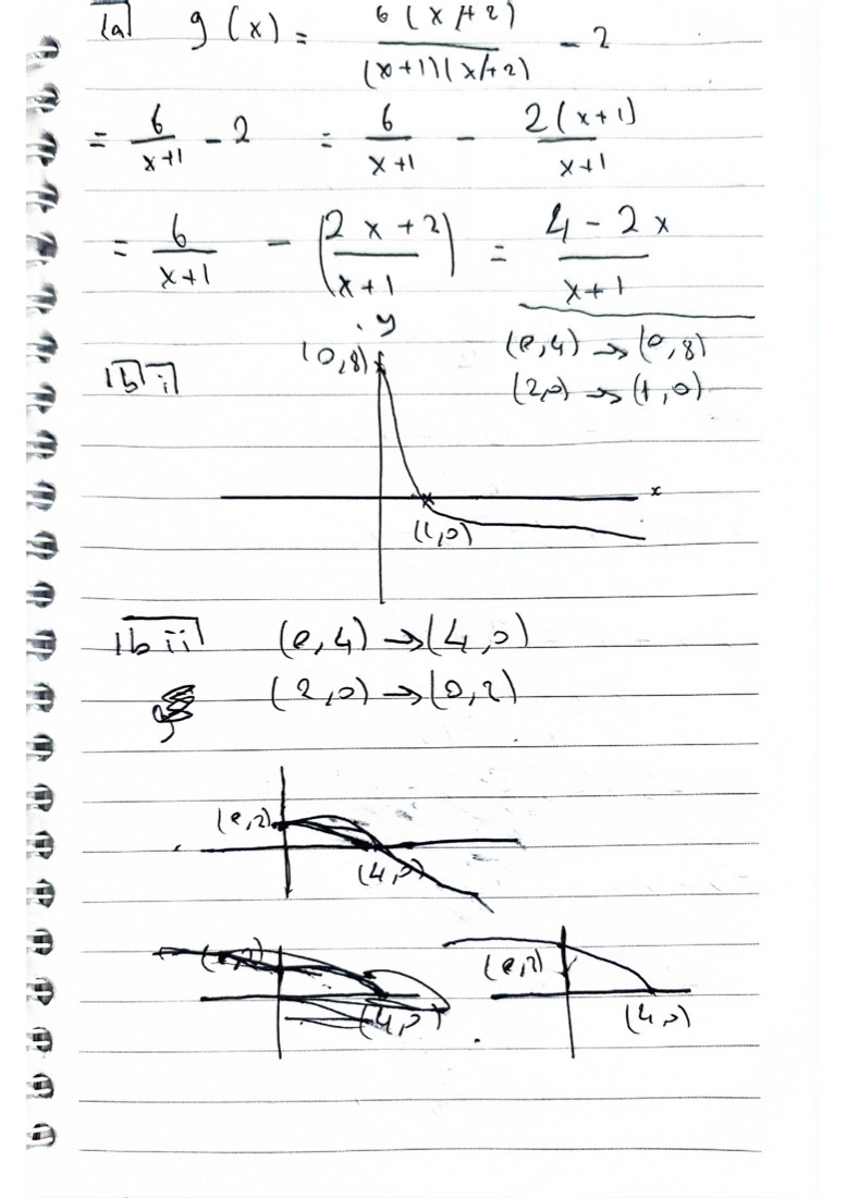 Maths student answer — page 1