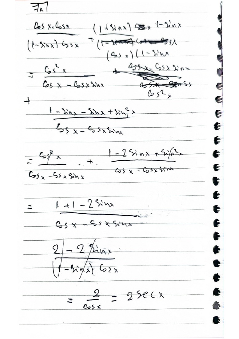 Maths student answer — page 8