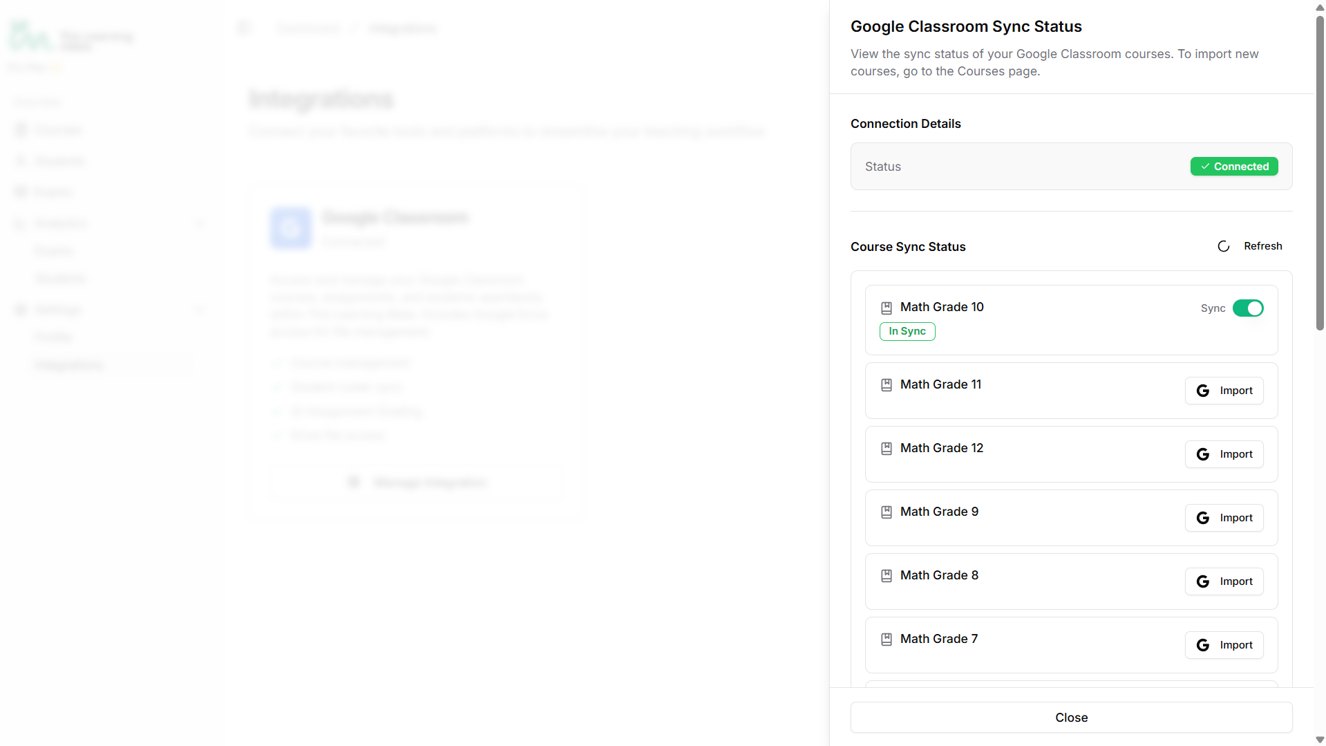 Google Classroom Integration